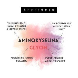 Slyšeli jste už o aminokyselině Glycin? 👀 Glycin je druhá nejrozšířenější aminokyselina, která patří mezi esenciální...