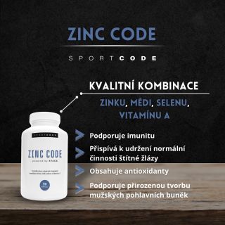 Cítíte se oslabení, unavení nebo bez chuti na “hezký večer”😀? Tak ZINC CODE by mohl být tím pravým pro Vás! 👍 Tento náš...